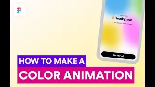 How to make a simple color/gradient animation in Figma