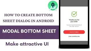 How to make BottomSheet  in Android| 2020