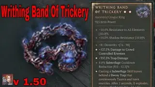 Diablo IV Unique Items - Writhing Band Of Trickery (Rogue Ring)[v1.5.0]