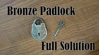 Bronze Padlock Puzzle Solution