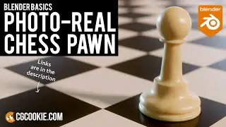 Simple Blender Model for Beginners: A Photo-Real Chess Pawn