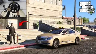 GTA 5 - Uber Driver Job | Realistic Steering Wheel Gameplay