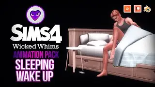 Animation pack SLEEPING AND WAKE UP 2.0 - Machinima Sims 4 - WickedWhims