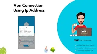 How to make Vpn Connection (Vpn Configuration) Using Ip Address in android studio (java).