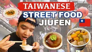 TAIWANESE STREET FOOD Tour in Jiufen | Taiwan is OPEN, Taipei Travel Vlog