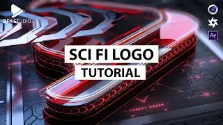 SCI FI LOGO  | Cinema 4D,Octane TUTORIAL