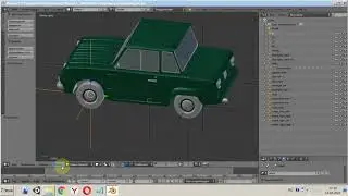 Blender 3d Урок создание машины запорожец  Экспорт fbx  obj dae для проекта(гонки)