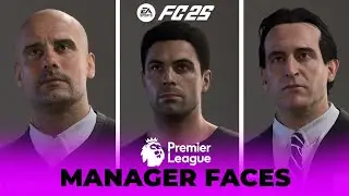 FC 25 Premier League Manager Face Scans