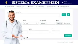 Sistema de registro de Examen Médico en PHP v8.2 y MYSQL + Código fuente (Crud full API)