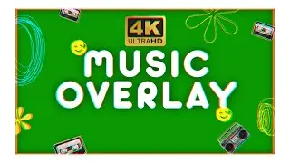 Music Retro Overlay Green Screen Free