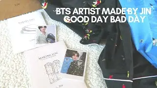 BTS ARTIST MADE BY COLLECTION - Jin Pajamas & Pillow! Unboxing and try-on! Good Day Bad Day!