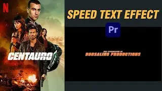 fast Speedy text animation effect created by premiere pro Movie effct-Centauro 2022