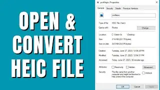 How To Open & Convert .heic File (JPG, PNG, PDF)