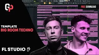 Hardwell & Maddix - Big Room Techno  / FL Studio Tuturial Template  (Free Download)