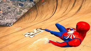 GTA 5 Epic Ragdolls | SPIDERMAN Mod #8 (Euphoria Physics)