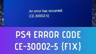 How To Fix PS4 Error CE-30002-5 or PS4 Update 6.50 Error (2019)