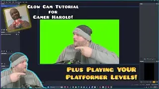 OBS Glow Cam Tutorial PLUS Geometry Dash Platformer Levels