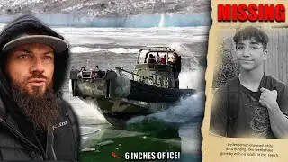 Searching For Missing Teen In Frozen River, Freezing Temperatures!