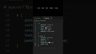 Create Animated Navbar with HTML and CSS in 60 Seconds 