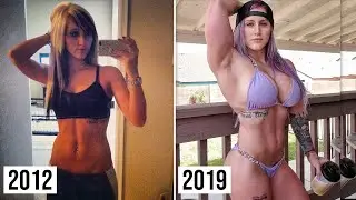 WORKOUT MUSCLE TRANSFORMATION FBB HULK GIRL Sky Kinsman