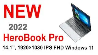 NEW 2022 - CHUWI HeroBook Pro 14.1 Inch 8GB+256GB Windows 11 Cheapest Laptop  (link in description)