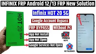 Infinix Hot 20 5g (x666) Frp Bypass | Android 12 | New Method 2023 (without pc)