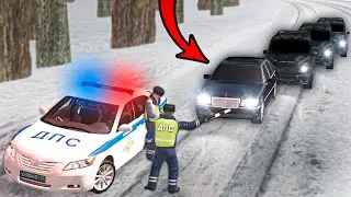 ДПС ОСТАНОВИЛИ ВОРА В ЗАКОНЕ! ЧТО БУДЕТ?!  GTA РОССИЯ