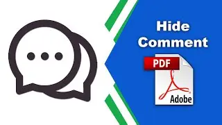 How to hide a comment in a pdf file (Edit PDF) using Adobe Acrobat Pro DC