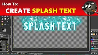 How to Create Splash / Splatter Text Effect in GIMP | Using GIMP Tutorial