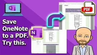 Save a OneNote to a PDF - OneNote Class Notebook