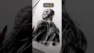 drawing spider man in 5 sec, 30 min and 2 hr #shorts