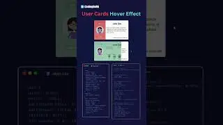 CSS User Cards Hover Effect