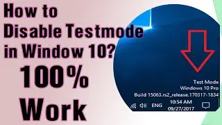 How to disable or  enable Test mode in Window 10