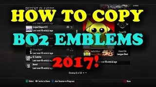 How To Copy BO2 Emblems!!! (2018)