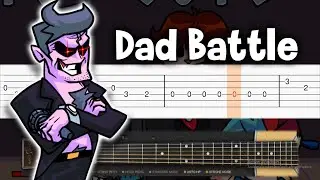 Friday Night Funkin - Dad Battle - Guitar tutorial (TAB)