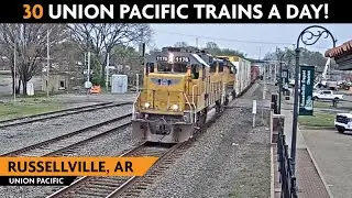 Russellville, Arkansas, USA | Virtual Railfan Live !