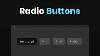 Make Custom Radio Buttons in HTML & CSS | Easy