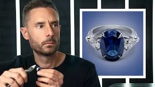 Making an Engagement Ring with a 7ct Blue Sapphire