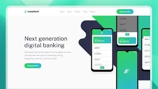 Bank Landing Page HTML CSS JavaScript