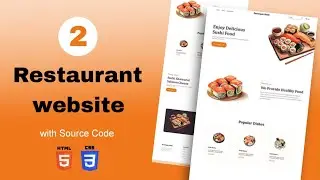 02 | Restaurant's Website 001 - HTML & CSS  || Landing Page | Frontend project