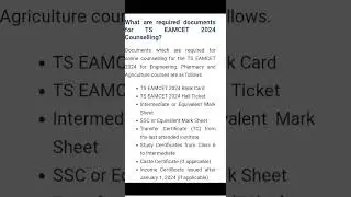 TS/AP EAMCET 2024 Counselling Required Documents ||Must carry Documents ||We  options