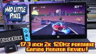 MageDok 2K 120Hz 17 Inch Portable Gaming Monitor For Switch, PlayStation Classic & More!