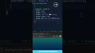 Create Loading Screen Animation Using HTML & CSS | devRasen | Simple Loading Screen Animation