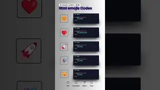 Emojis codes tutorial #html#css#js#icon#tutorial#emoji