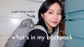 whats in my backpack (graphic design student edition)