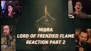 Elden Ring - Streamers Reaction to Midra Lord of Frenzied Flame Part 2 (No-Hit Gameplay at the End)