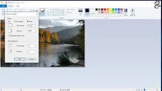 how to resize picture to 1280x720 in paint