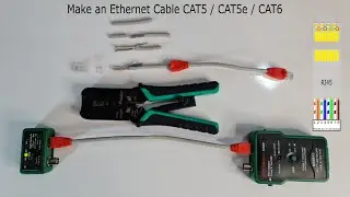 How to make an Ethernet cable - Crimping an RJ45 and Testing