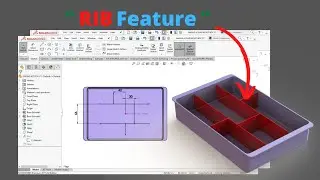 Easy Way ‼️ Use RIB feature in Solidworks