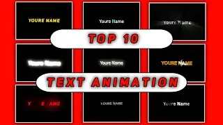 Top 10 Text Effect • Alight Motion Lyrics Text Animation • Free XML And Preset Free Download